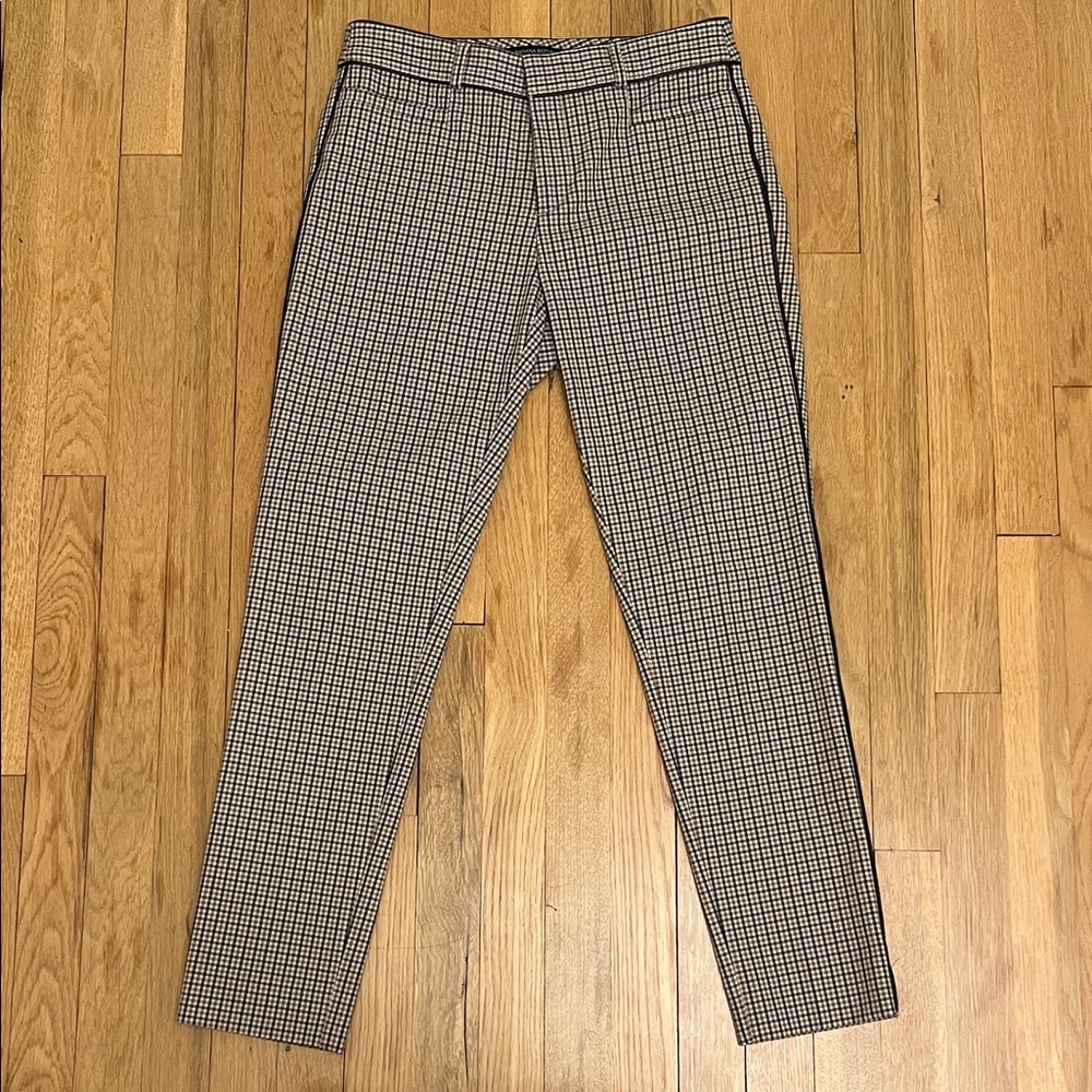 Banana Republic Women's Houndstooth Tan Pants